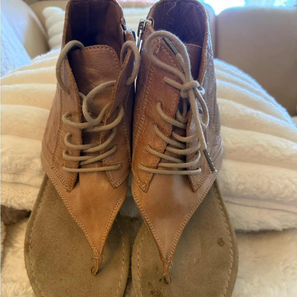 All Saints Brown Leather Footwear